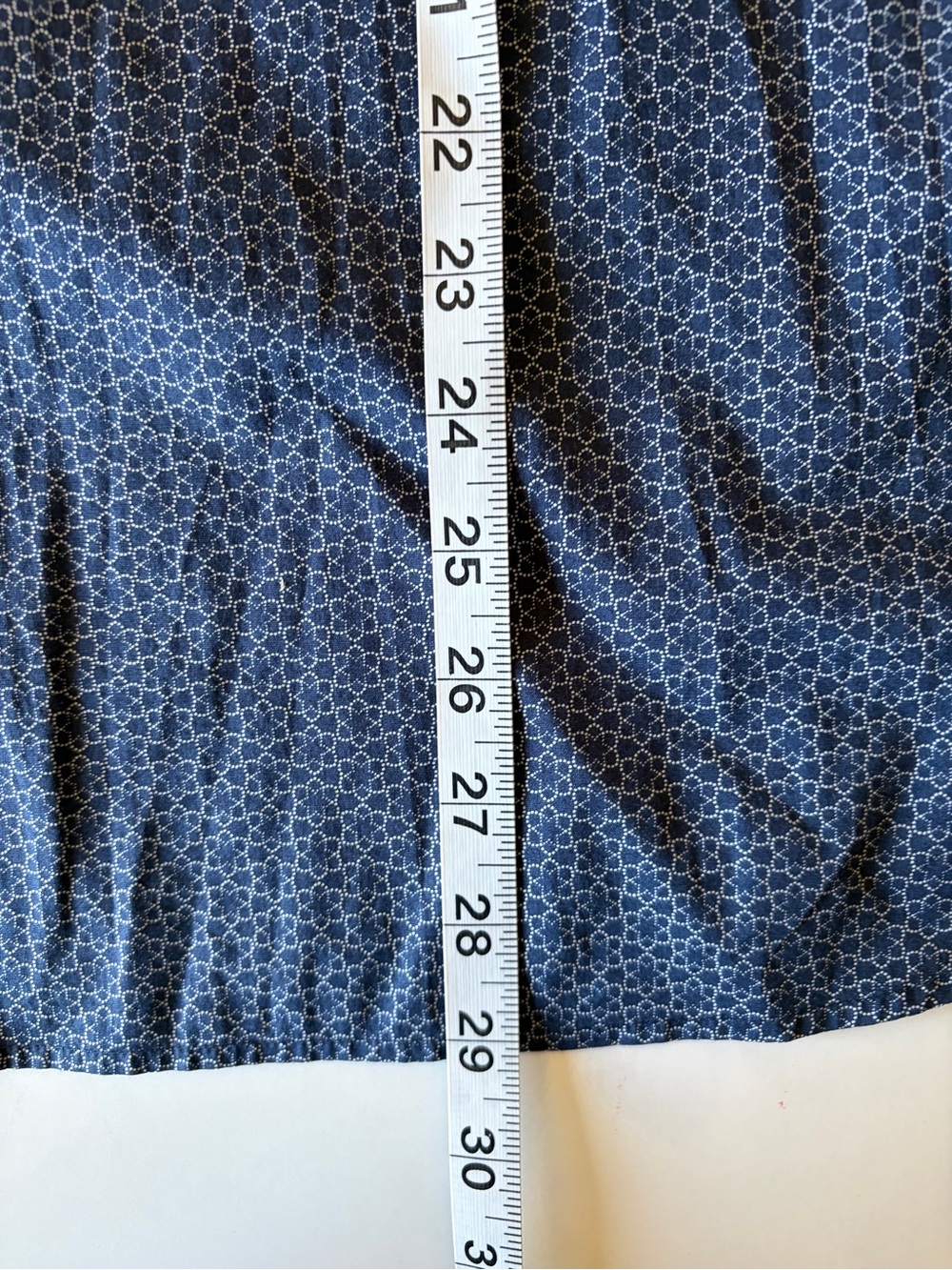 NEW Ted Baker London navy white print dot short sleeve button up mens size 6/XL - Picture 4 of 5